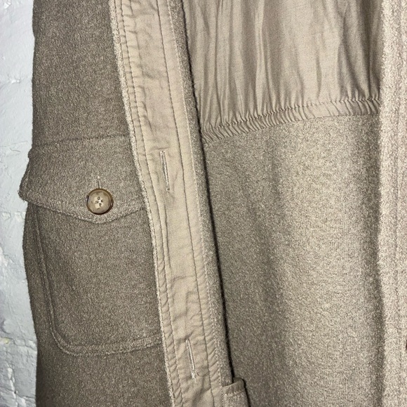 Wilfred Free Aritzia The Ganna Quilted Wool Shirt Jacket Shacket Brown XS - Picture 10 of 11